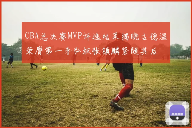 CBA总决赛MVP评选结果揭晓古德温荣膺第一李弘权张镇麟紧随其后